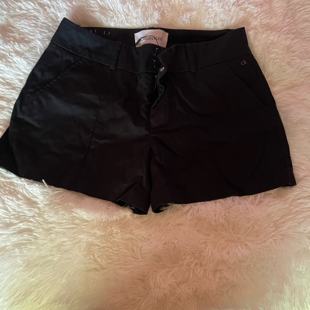 Calvin Klein Black High Waist Shorts new without tags